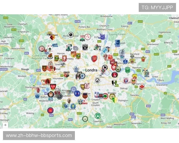 英超球队分布及城市归属全图表